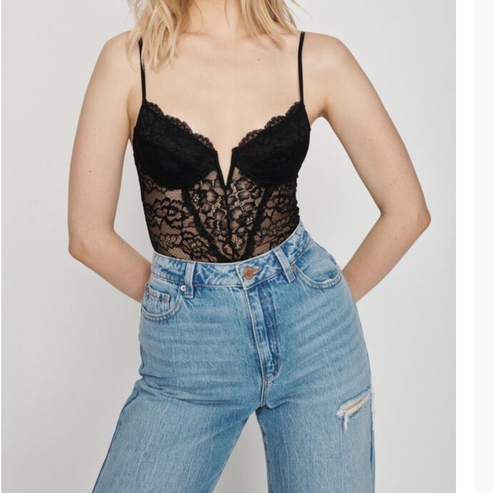 Black Lace Bodysuit